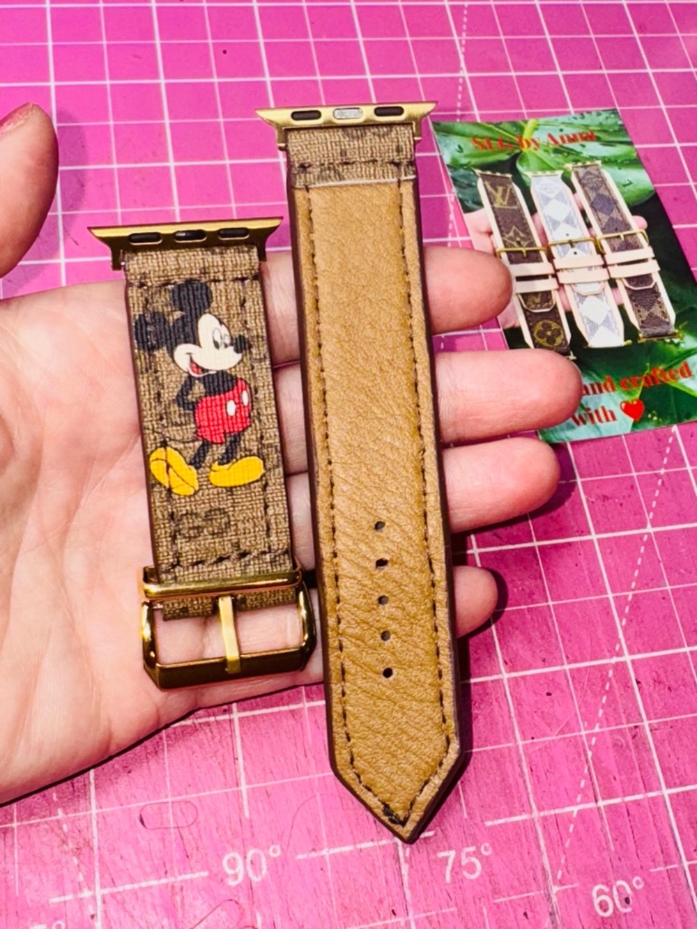 ❤️ GG Disney Apple Watch band Handmade ♻️ Custom made-by-order! - Picture 8 of 15